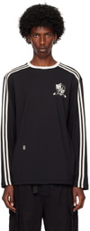 Kijun Black Football Long Sleeve T-Shirt