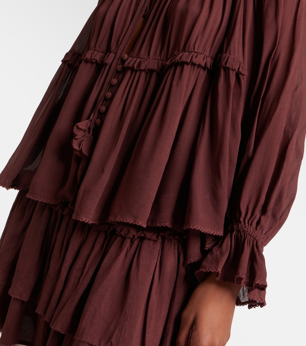 Poupette St Barth Moon ruffled blouse
