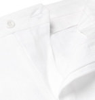 Rubinacci - Luca Slim-Fit Slub Linen Trousers - Men - White