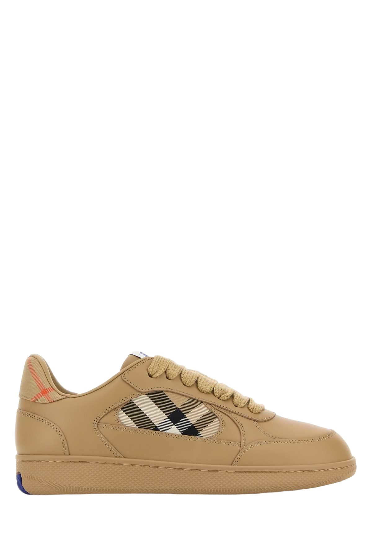 【関税込み】Burberry ベージュ ニット チェック Box スニーカー BURBERRY - Burberry バーバリー クラッシックチェック