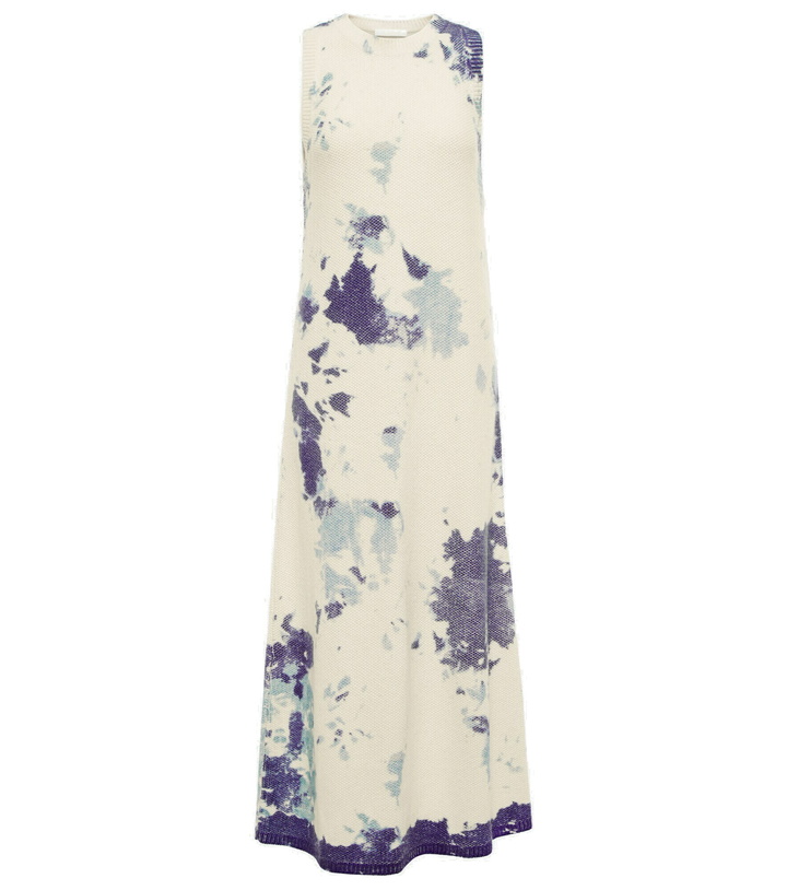 Photo: Chloe - Tie-dye cashmere maxi dress