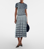 Simkhai Micah knitted scalloped midi skirt