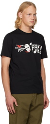 PS by Paul Smith Black Graphic Line Up T-Shirt