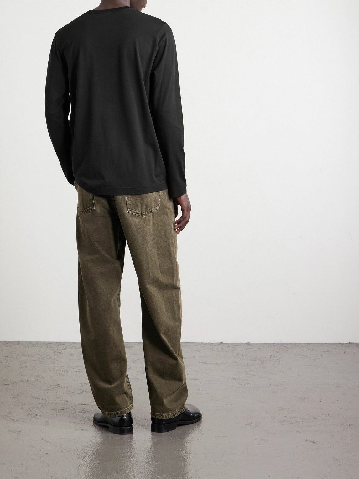 CDLP - Lyocell and Pima Cotton-Blend Jersey T-Shirt - Black