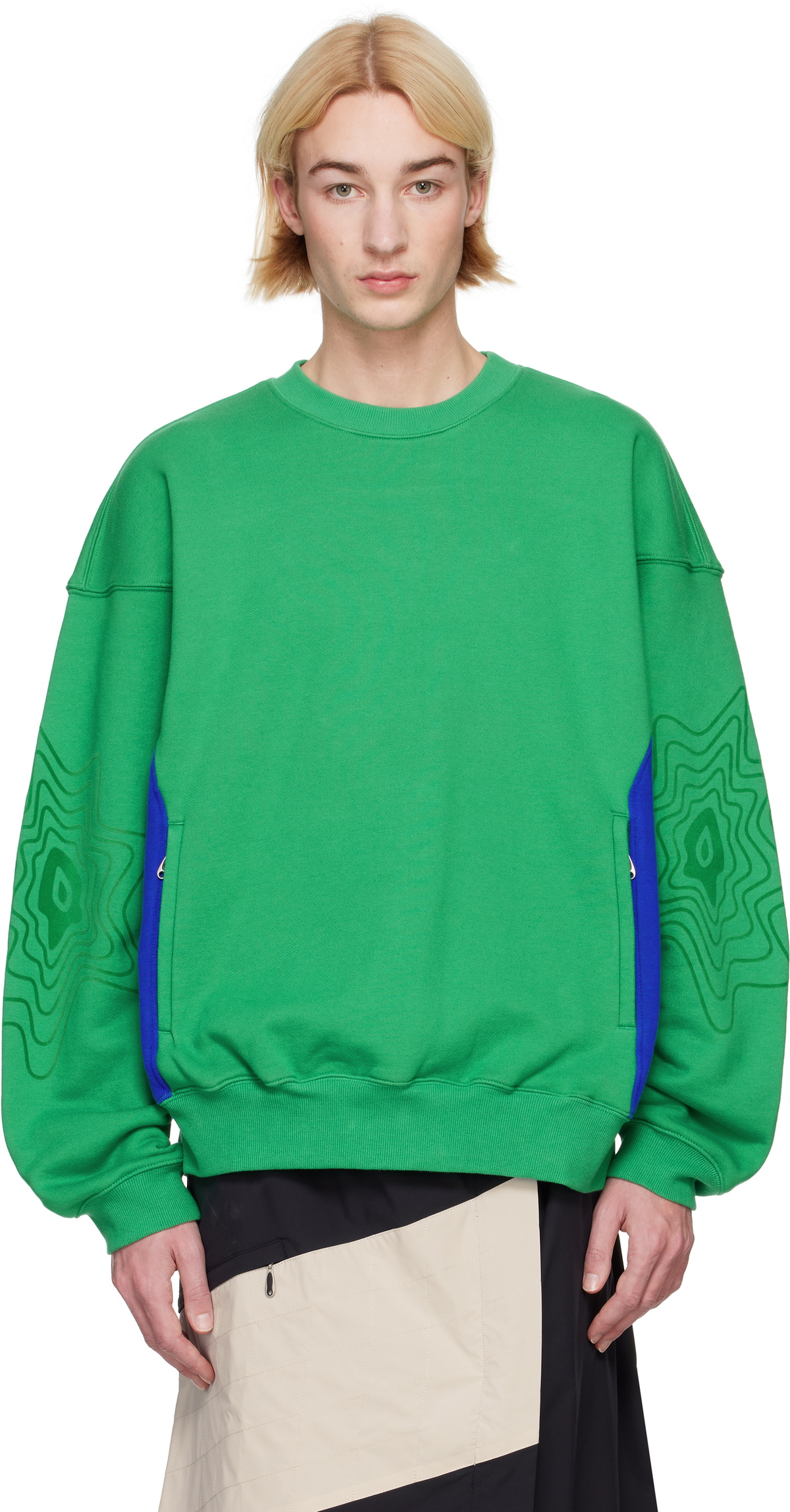 Kiko Kostadinov Asics 19AW Half Slant Zip Pullover