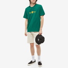 Stan Ray Men's Sun Ray Embroidered T-Shirt in Ivy Green