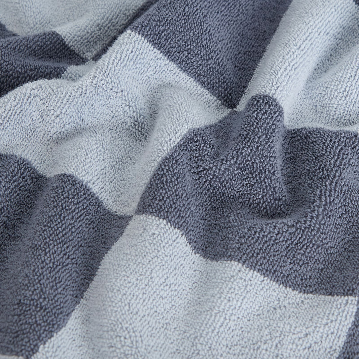HAY Check Hand Towel in Steel Blue 