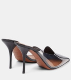 Alaïa 90 PVC and leather mules