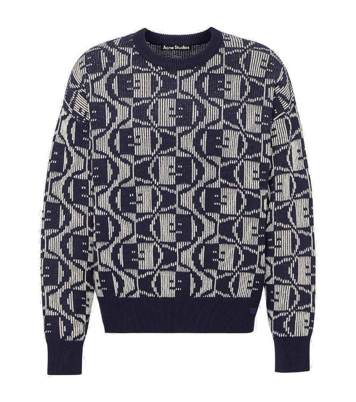 Photo: Acne Studios Face wool and cotton jacquard sweater