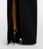 David Koma Velvet-trimmed gown