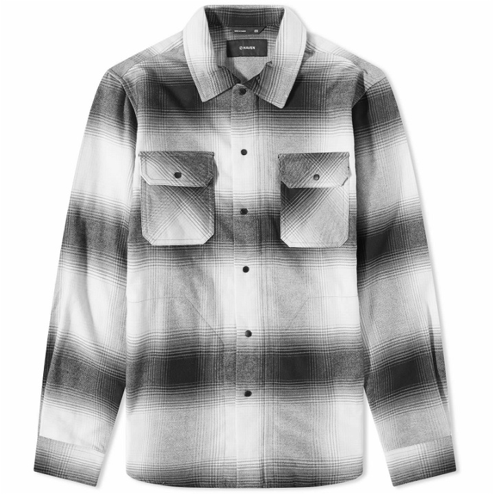 Photo: HAVEN Men's Woodland Shadow Check Shirt in Black