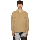 John Elliott Tan Corduroy Snap Shirt