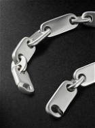 MAOR - Monolinka Burnished Silver Chain Bracelet - Silver