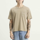 Corridor Men's Pocket Garment Dye T-Shirt in Tan