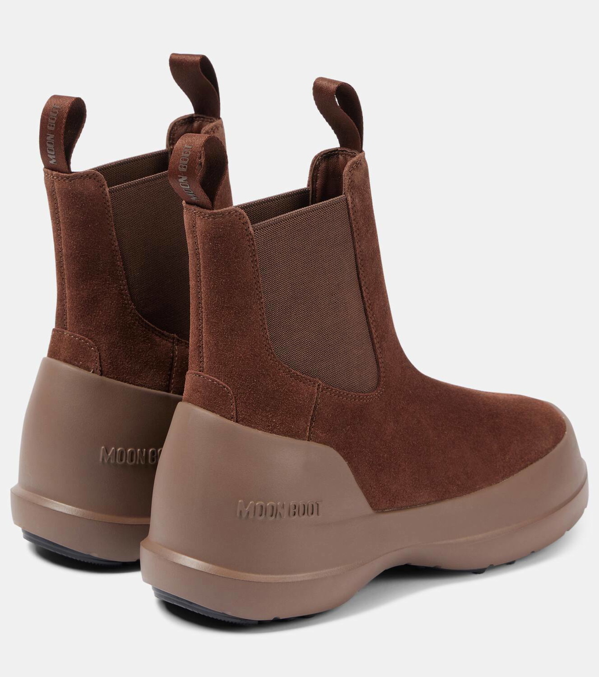 MOON BOOT 茶色　IT42-44 ICON BROWN FLEECE BOOTS | Moon Boot®