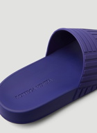 Embossed Rubber Slides in Purple