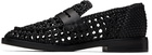 3.1 Phillip Lim Black Alexa Macrame Loafers