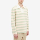 Sunnei Men's Knit Striped Rugby Shirt in Isola/Rosino