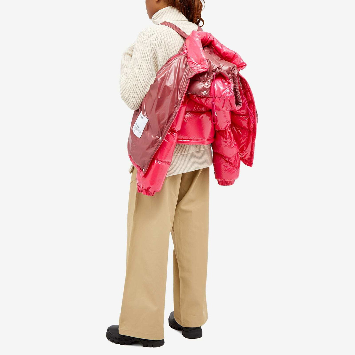 Moncler Women's Karakorum Padded Jacket in Pink Moncler