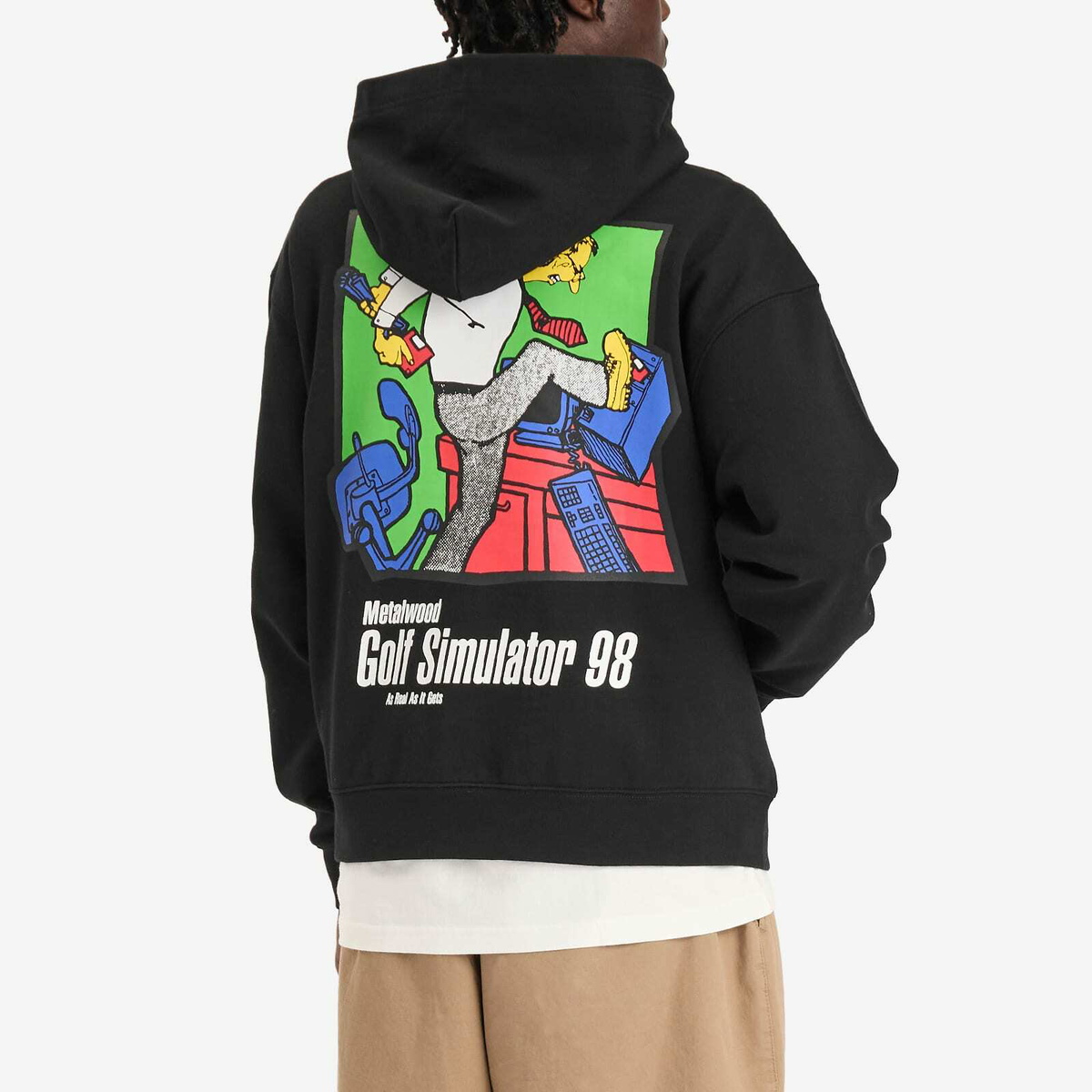Metalwood Studio Men's Simulator 98 Hoodie in Black