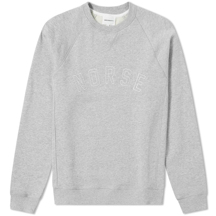Photo: Norse Projects Ketel Classic Ivy Logo Sweat Grey