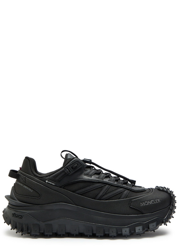 Photo: Moncler Trailgrip Gtx Panelled Mesh Sneakers Black
