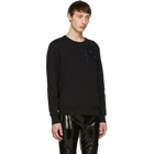 Alexander McQueen Black Embroidered Logo Sweatshirt