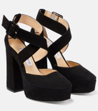 Jimmy Choo - Gian 140 platform leather pumps