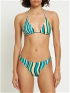 SIMON MILLER Bwai Striped Triangle Bikini Top