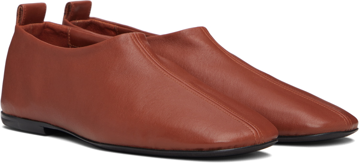 Dries Van Noten Brown Square Toe Loafers