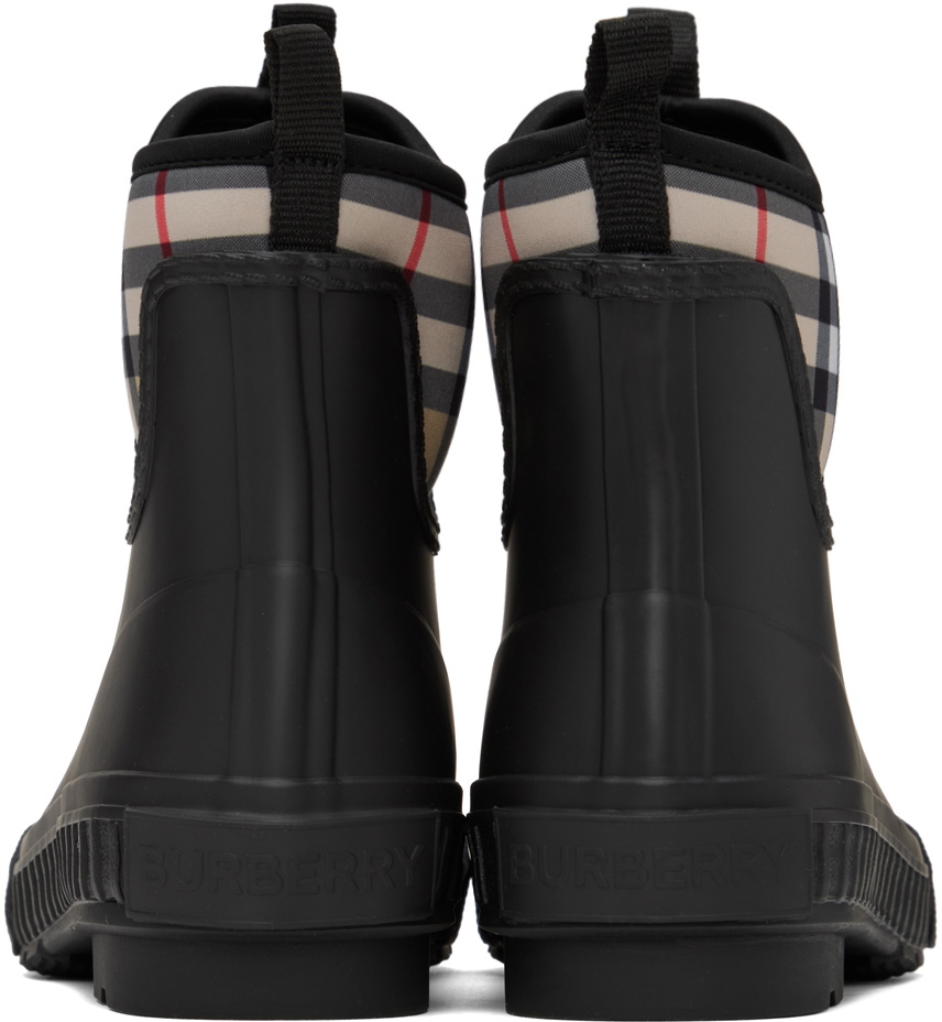 Burberry Black Vintage Check Boots