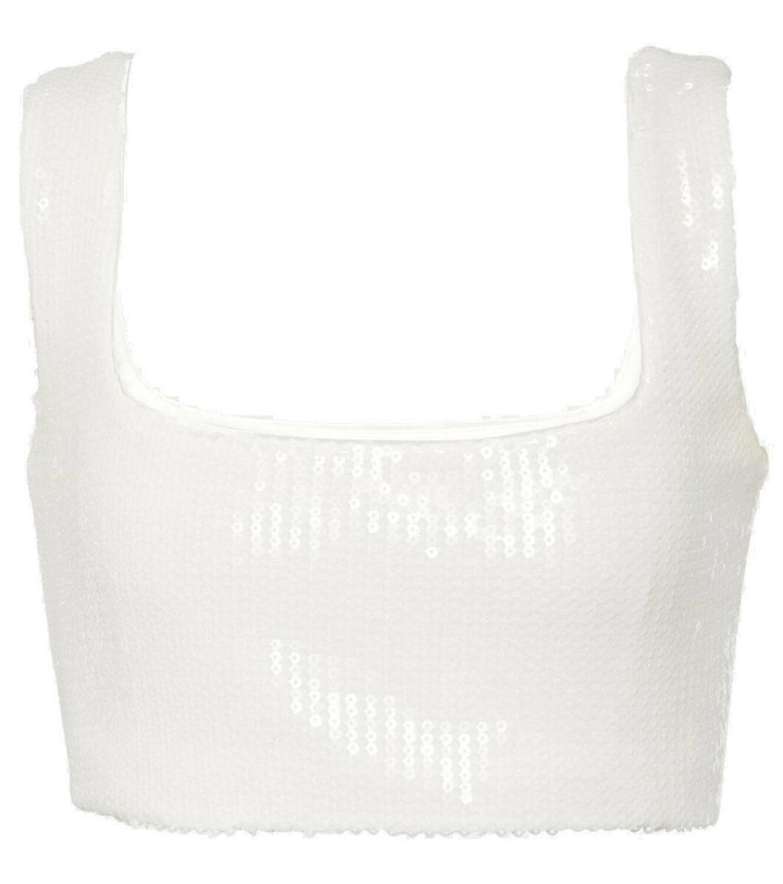 Photo: Galvan Bridal Beating Heart sequined crop top