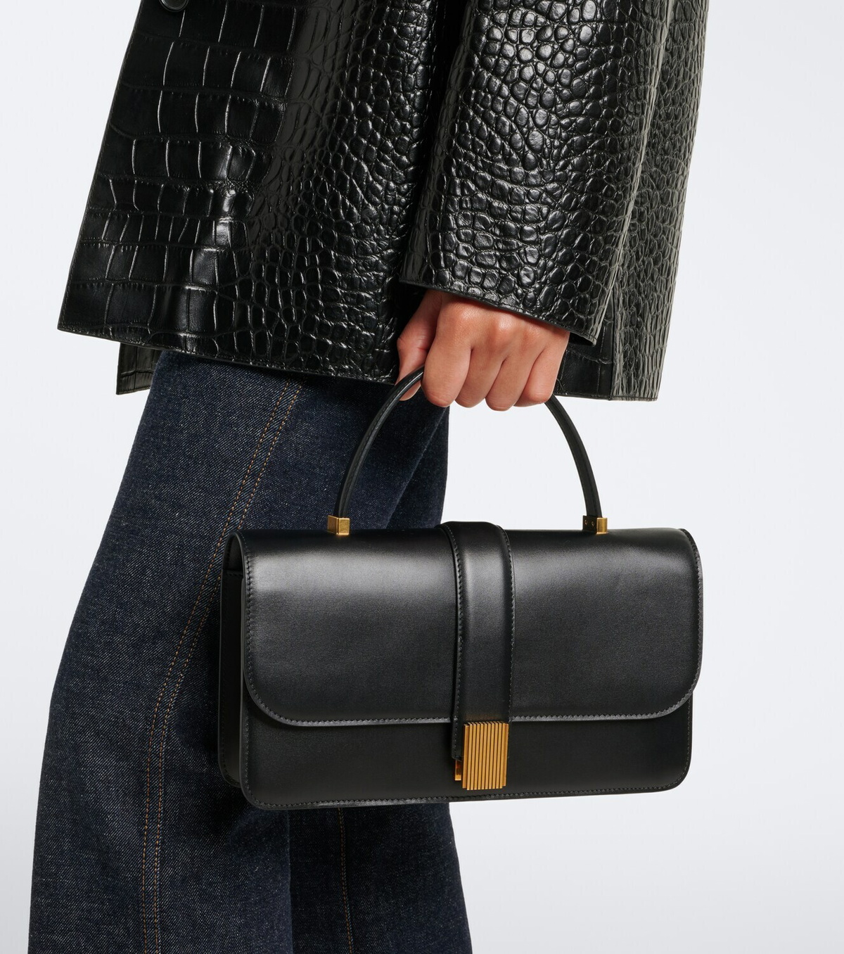 Khaite Blake Medium leather top-handle bag