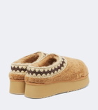 Mou Shearling platform mules