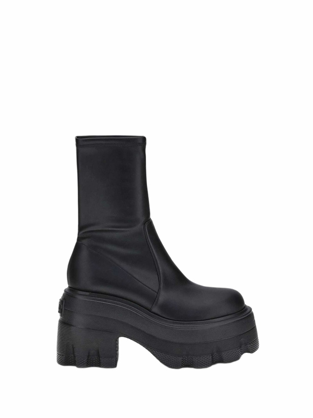 Photo: Casadei Faux Leather Ankle Boots
