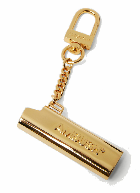 Photo: Logo Lighter Case Keyring in Gold