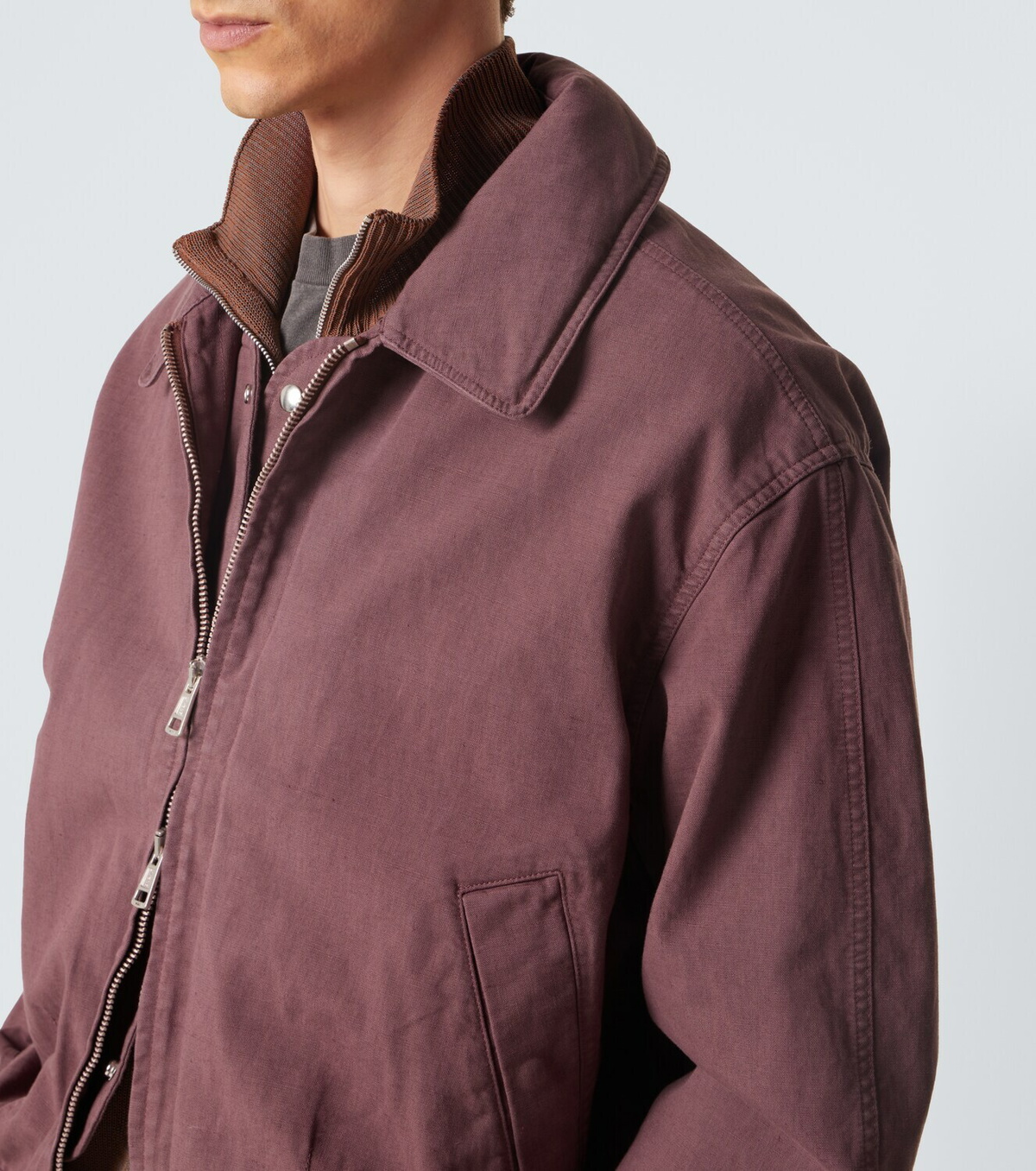 Our Legacy Command cotton and linen bomber jacket