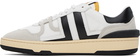 Lanvin White & Black Clay Sneakers