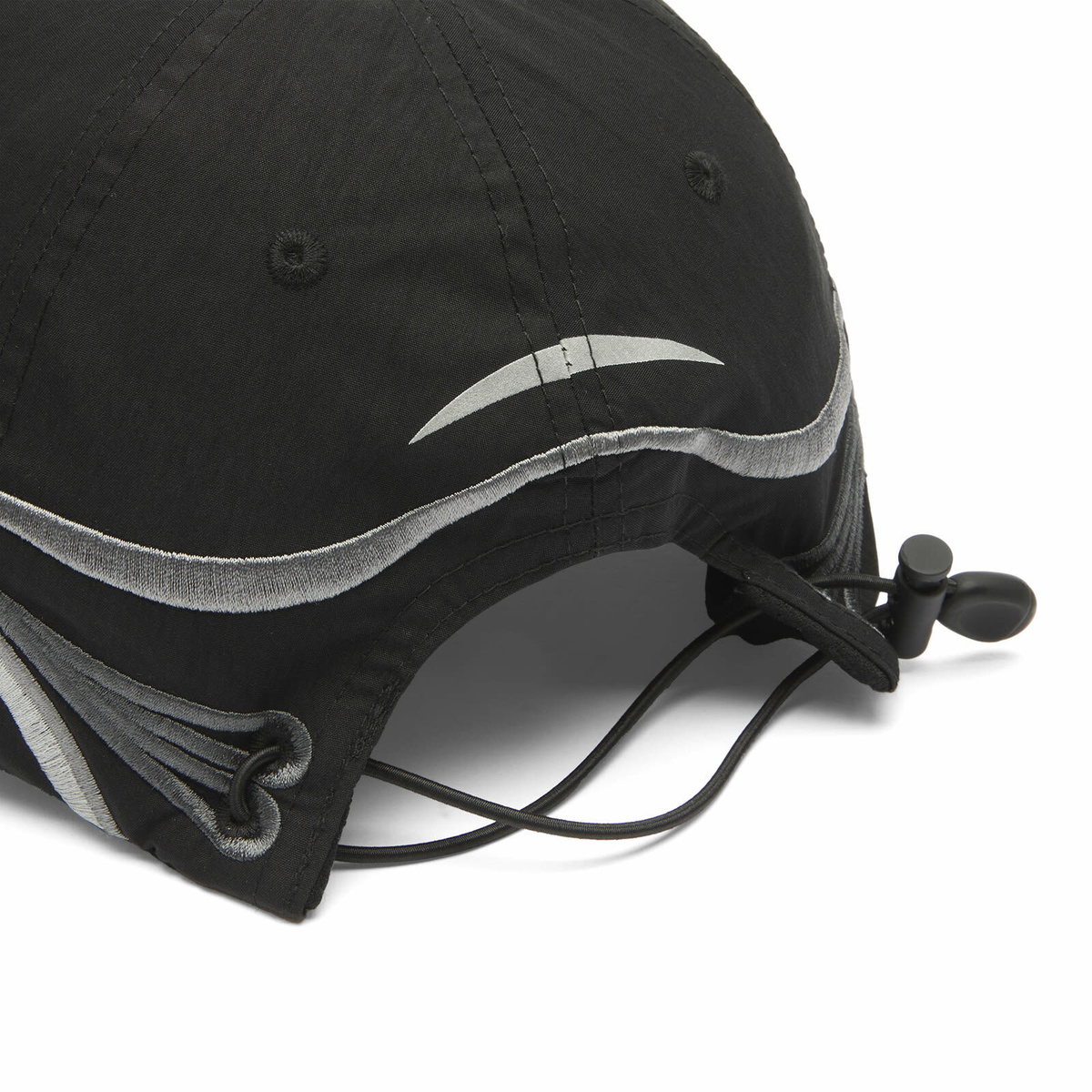 ROA Men's Pursuit 6 Panel Cap in Black 