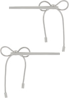 Marland Backus SSENSE Exclusive Silver Bow Hairpin Set