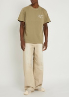 Club 1984 LA Studio Printed Cotton T-shirt Taupe
