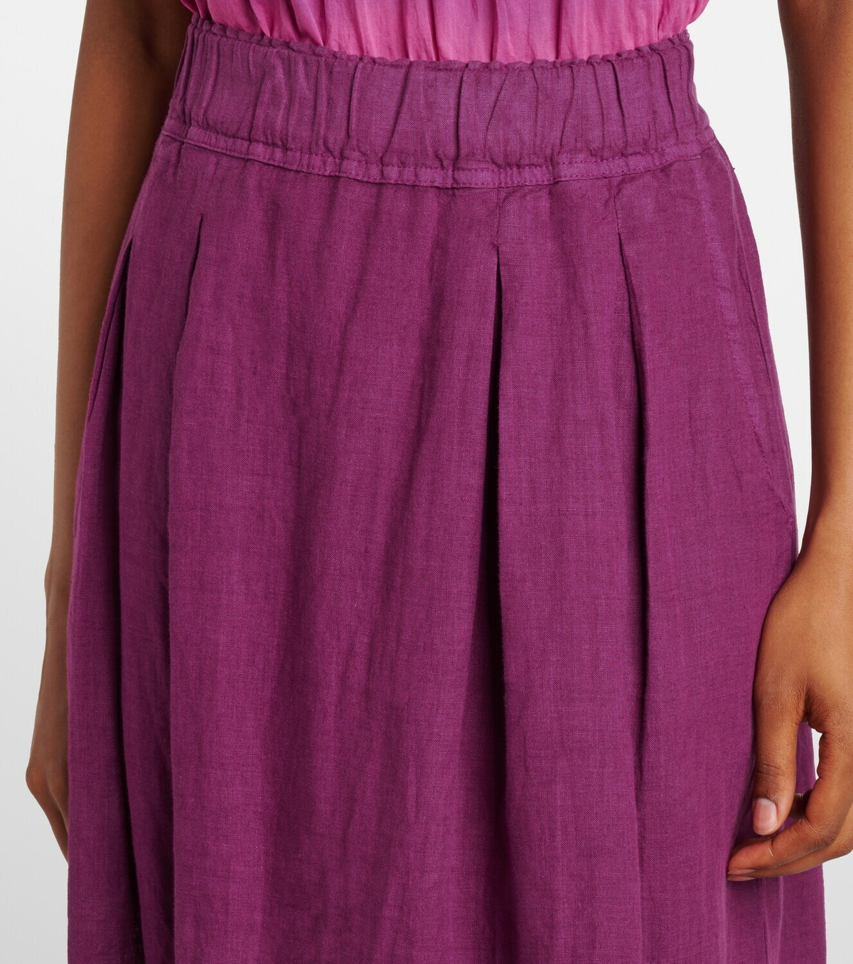 Velvet Linda linen maxi skirt