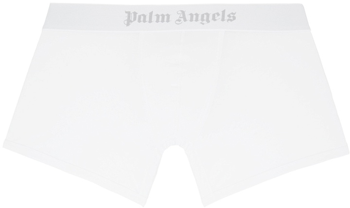 Photo: Palm Angels Two-Pack White Boxers