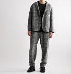 Engineered Garments - Snake-Print Textured-Knit Blazer - Gray