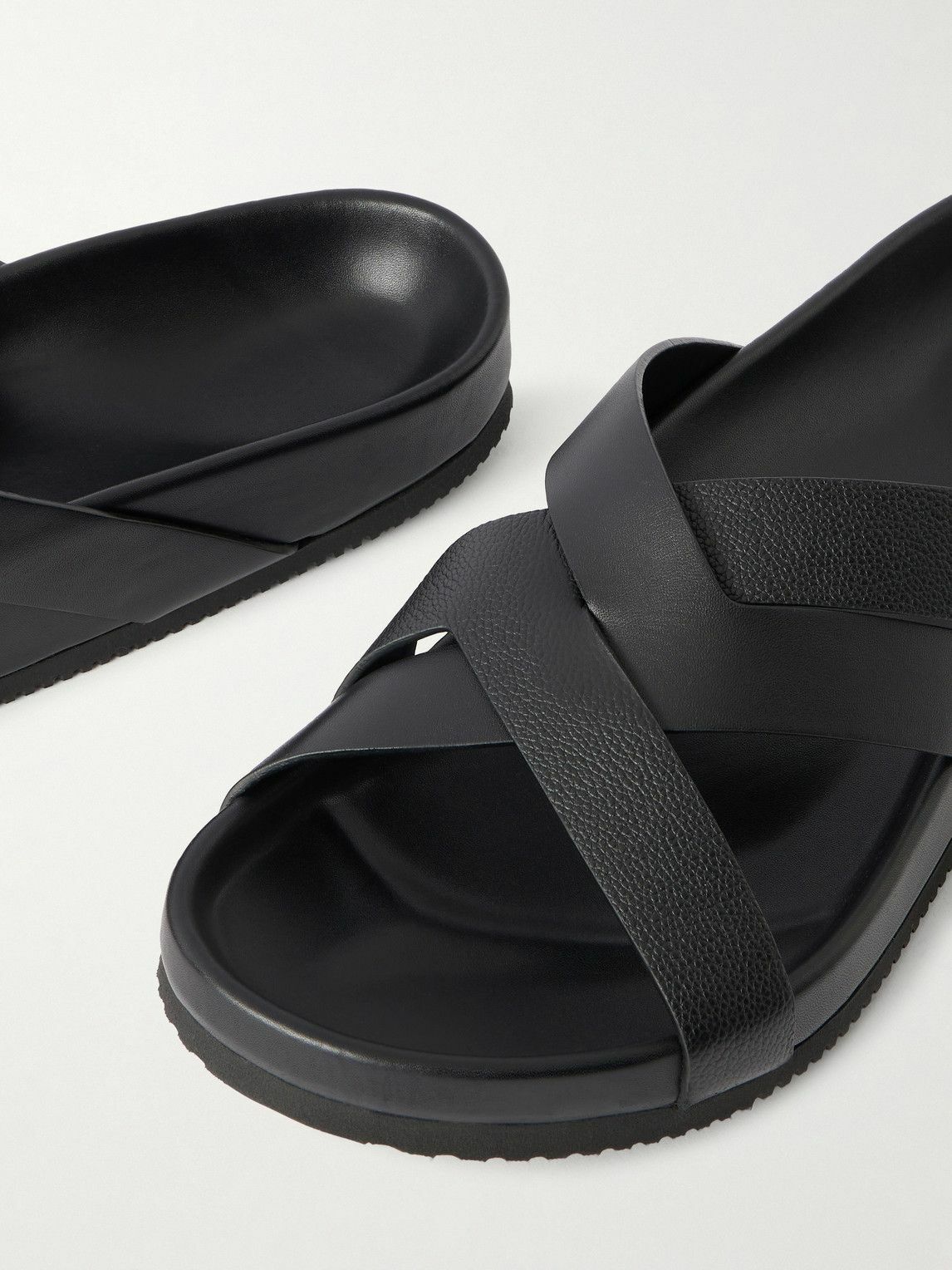 TOM FORD - Woven Leather Sandals - Black