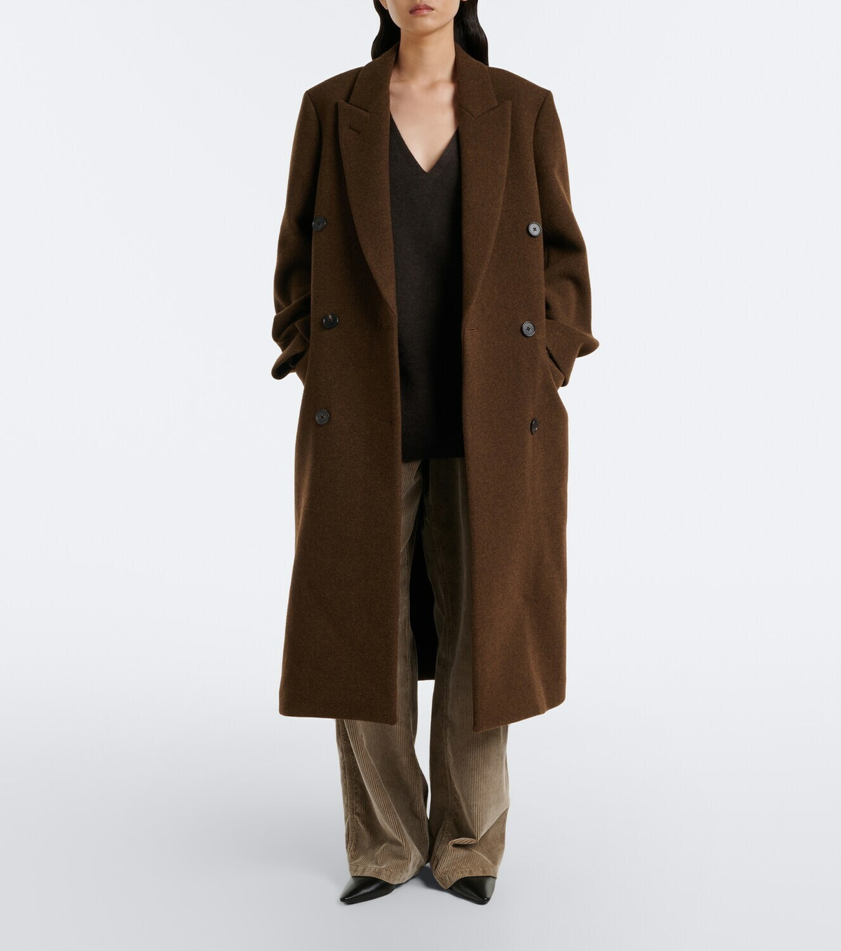 The Row Adler cotton corduroy wide-leg pants