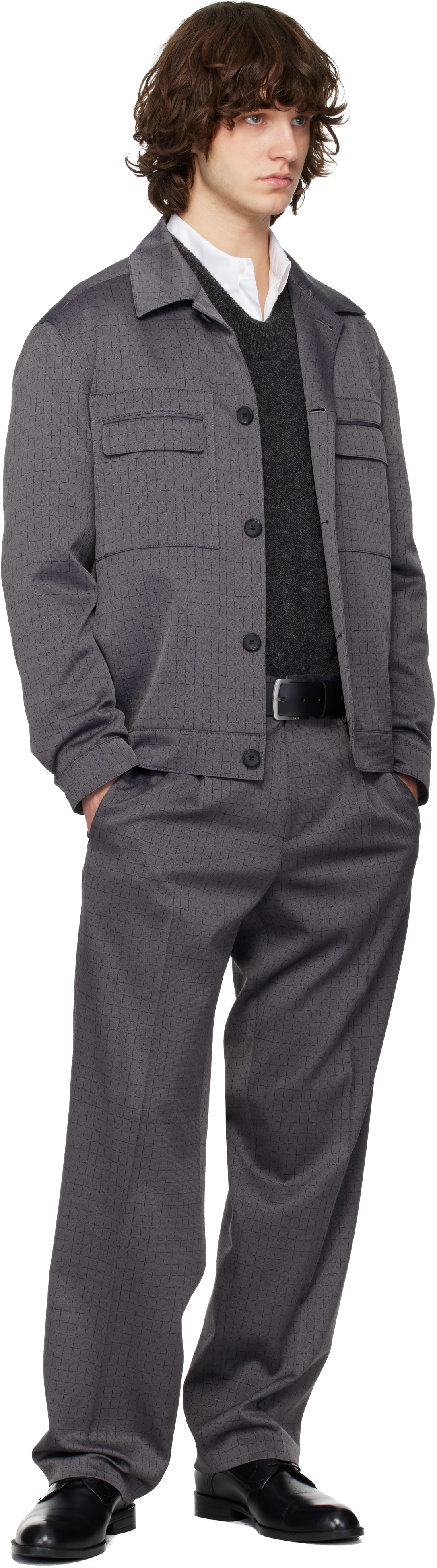 Hugo Gray Virgin Wool Jacket