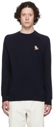 Maison Kitsuné Navy Chillax Fox Sweatshirt