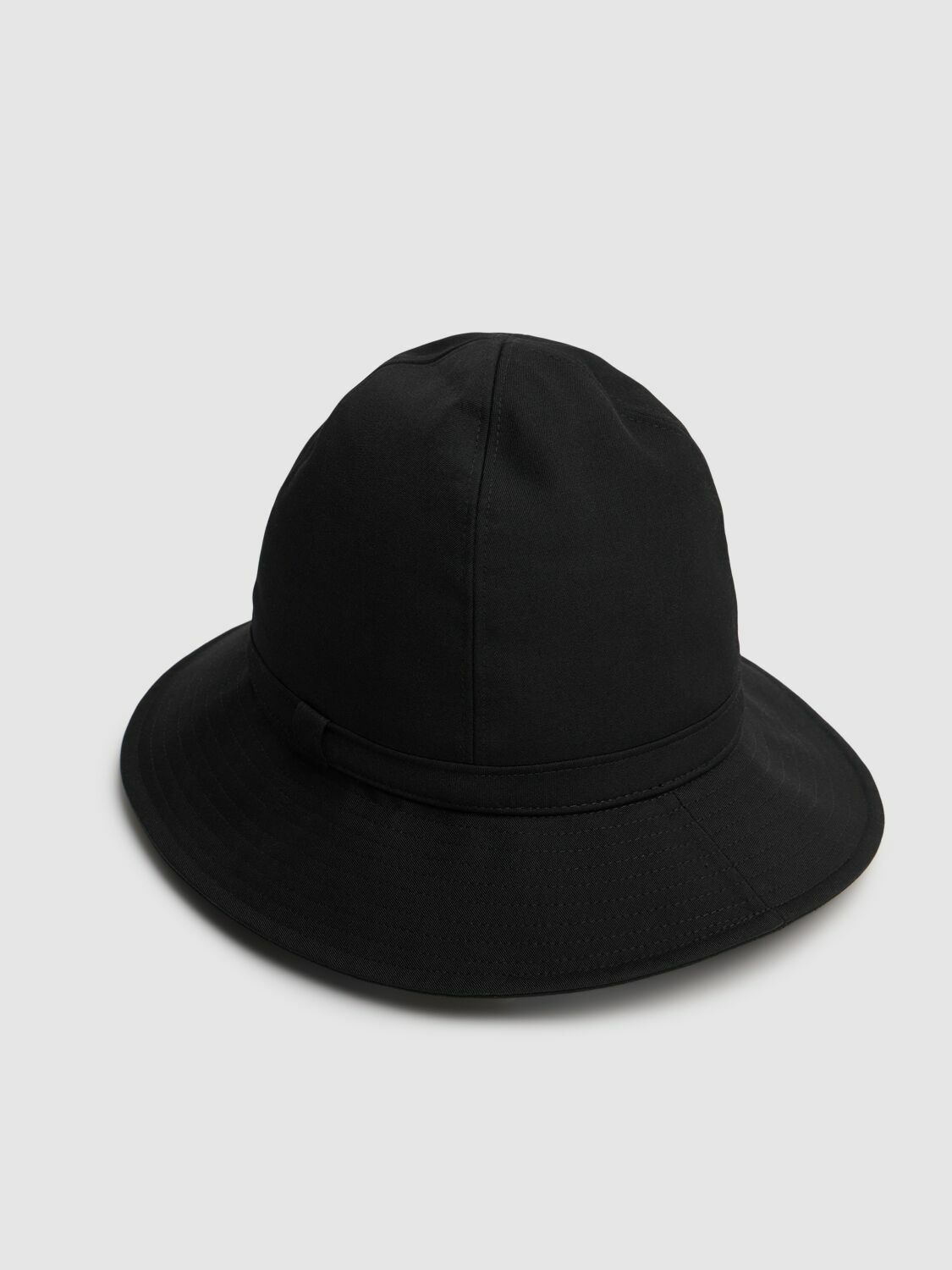 YOHJI YAMAMOTO Fedora Wrinkled Wool Gabardine Hat Yohji Yamamoto