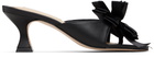 Sandy Liang Black Celebration Mule Heels